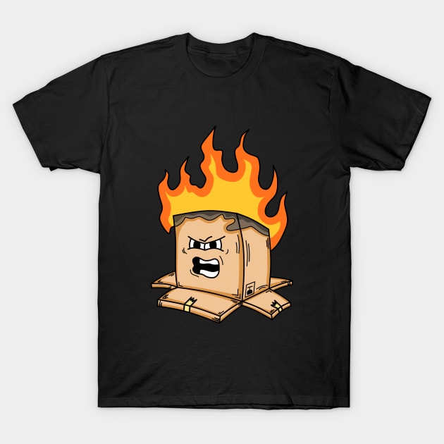 Burning Box T-Shirt by coretan.jpg